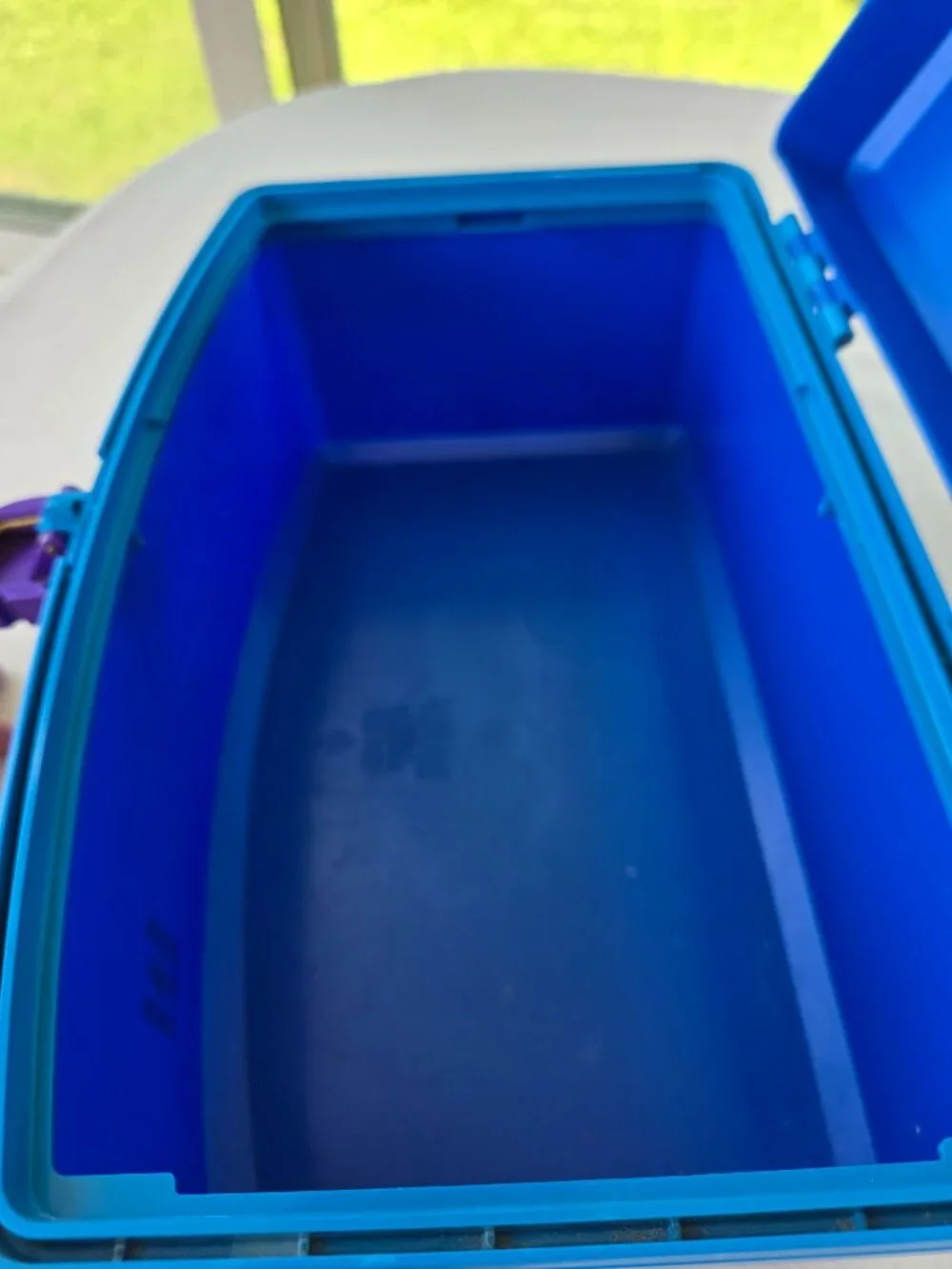 Vintage Caboodles Cosmetic Carry Case Organizer 2770 Blue and Purple